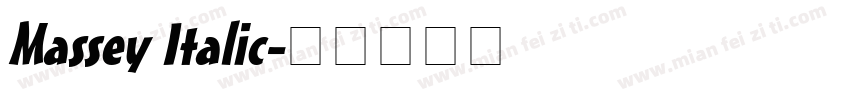 Massey Italic字体转换